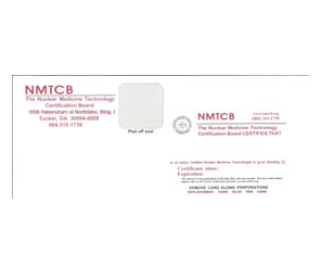 NMTCB Replacement Certification Card